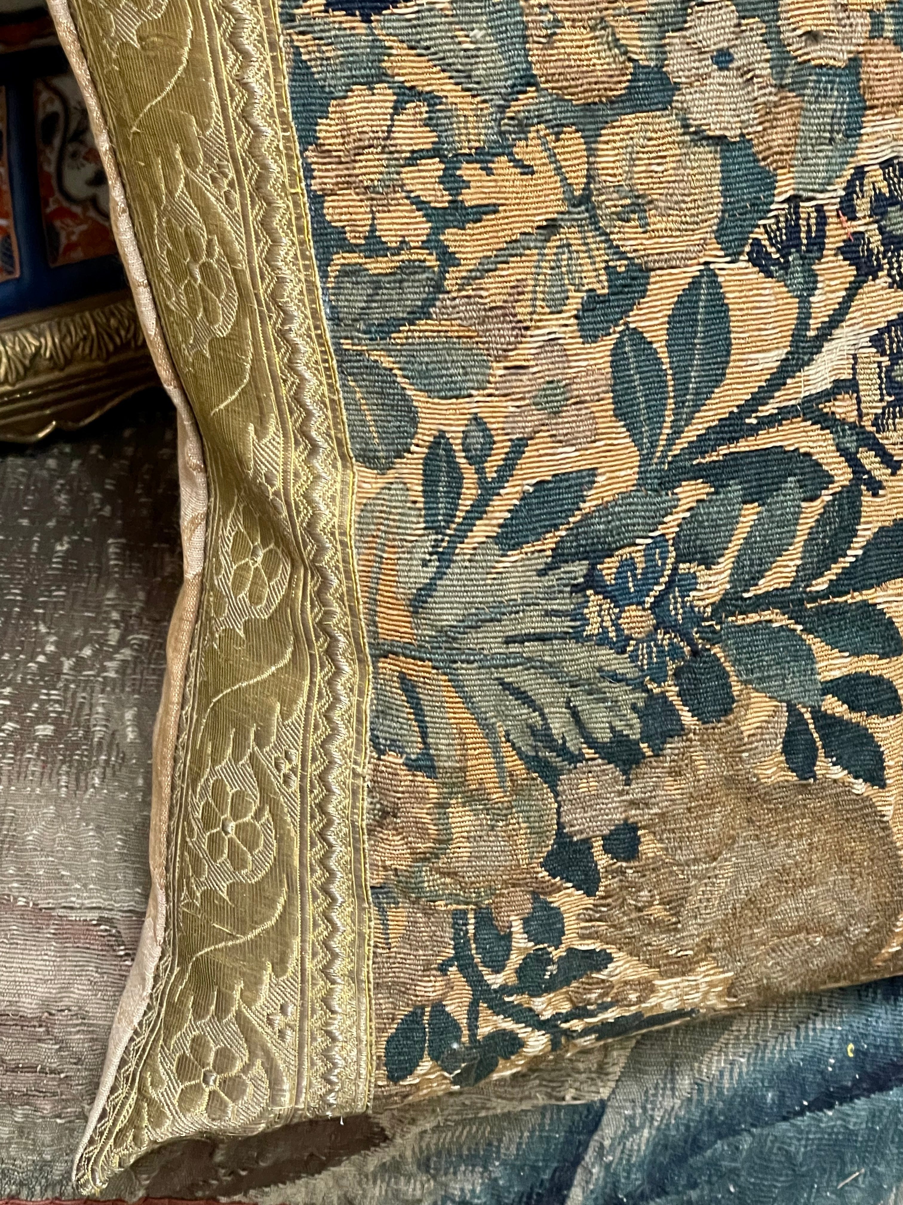 Bespoke Pillow 17th Century Flemish Tapestry