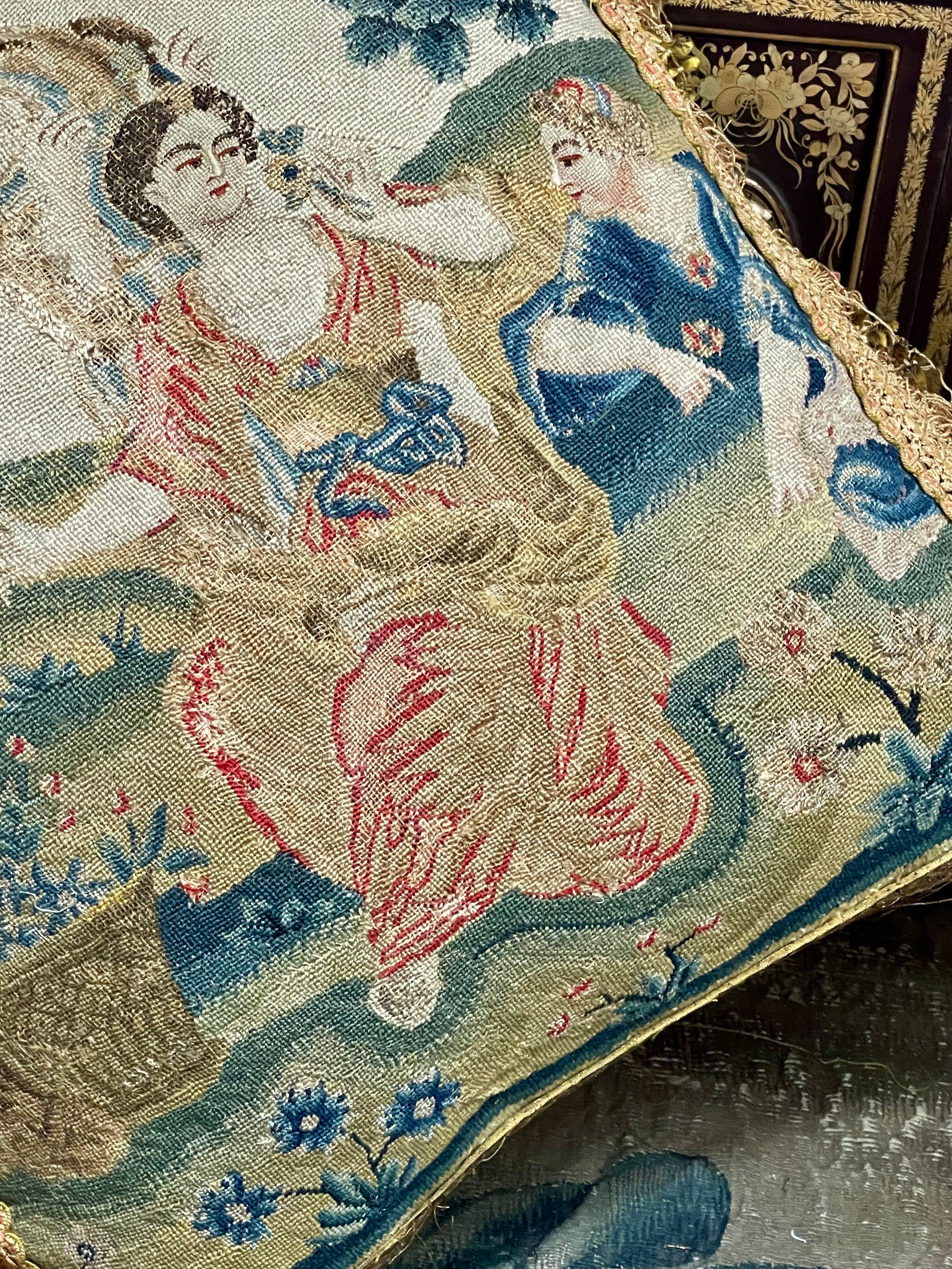 18th Century Needlework Pillow