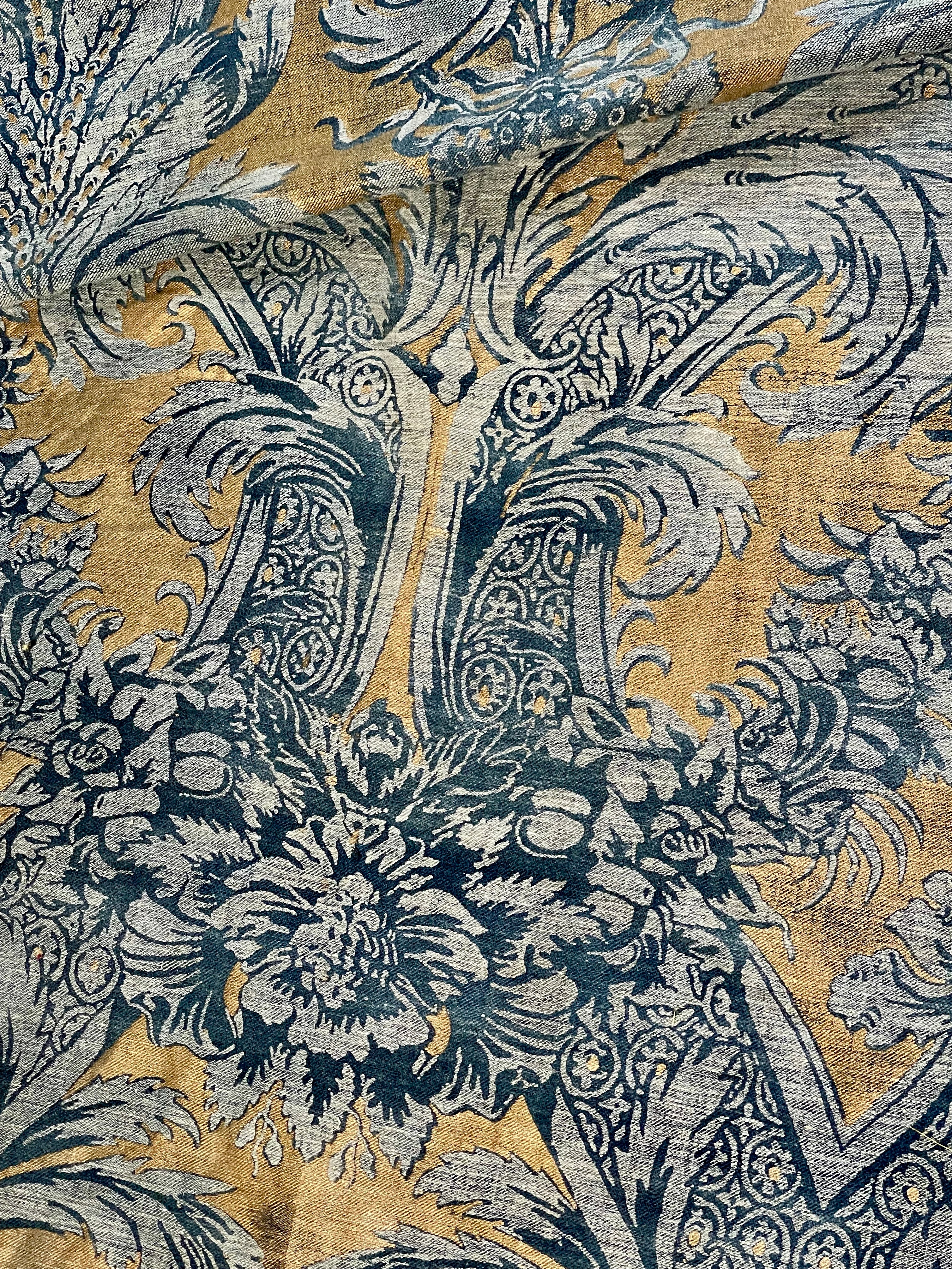 Magnificent Venetian Printed Linen