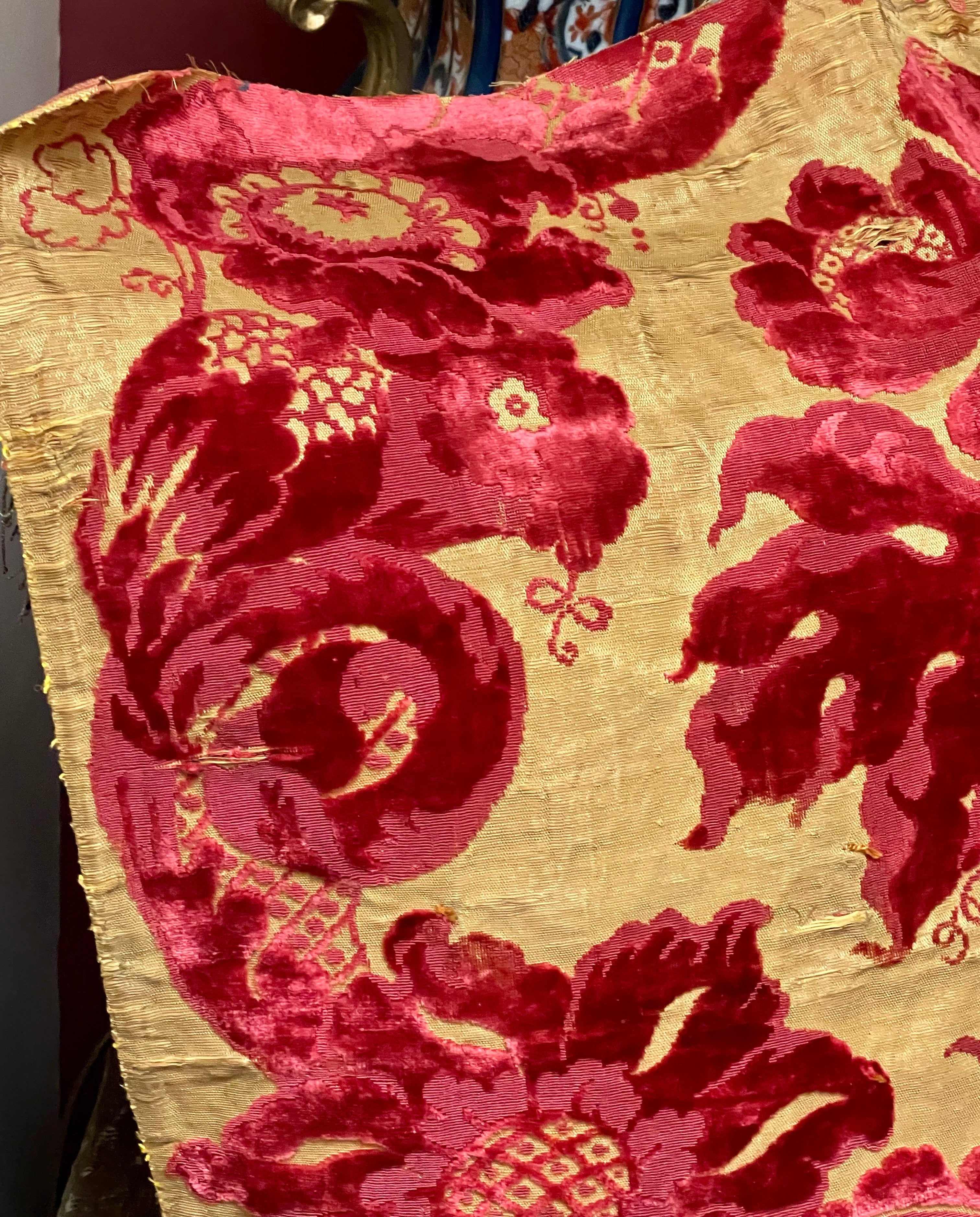 Venetian Cisele Silk Velvet Early 18th Century