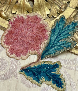 17th Century Crewelwork Applique