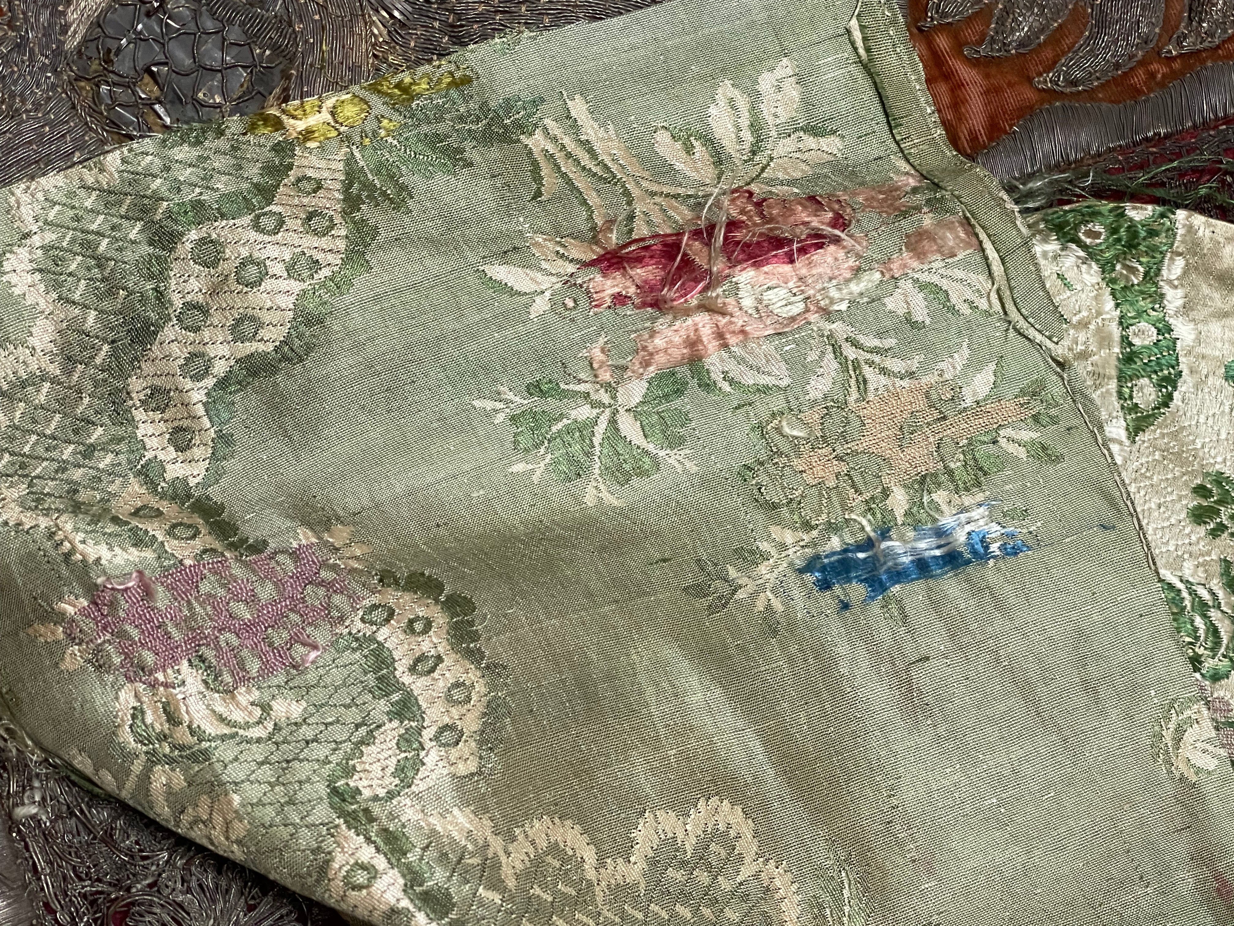 18th Century Lyon Silk Brocade