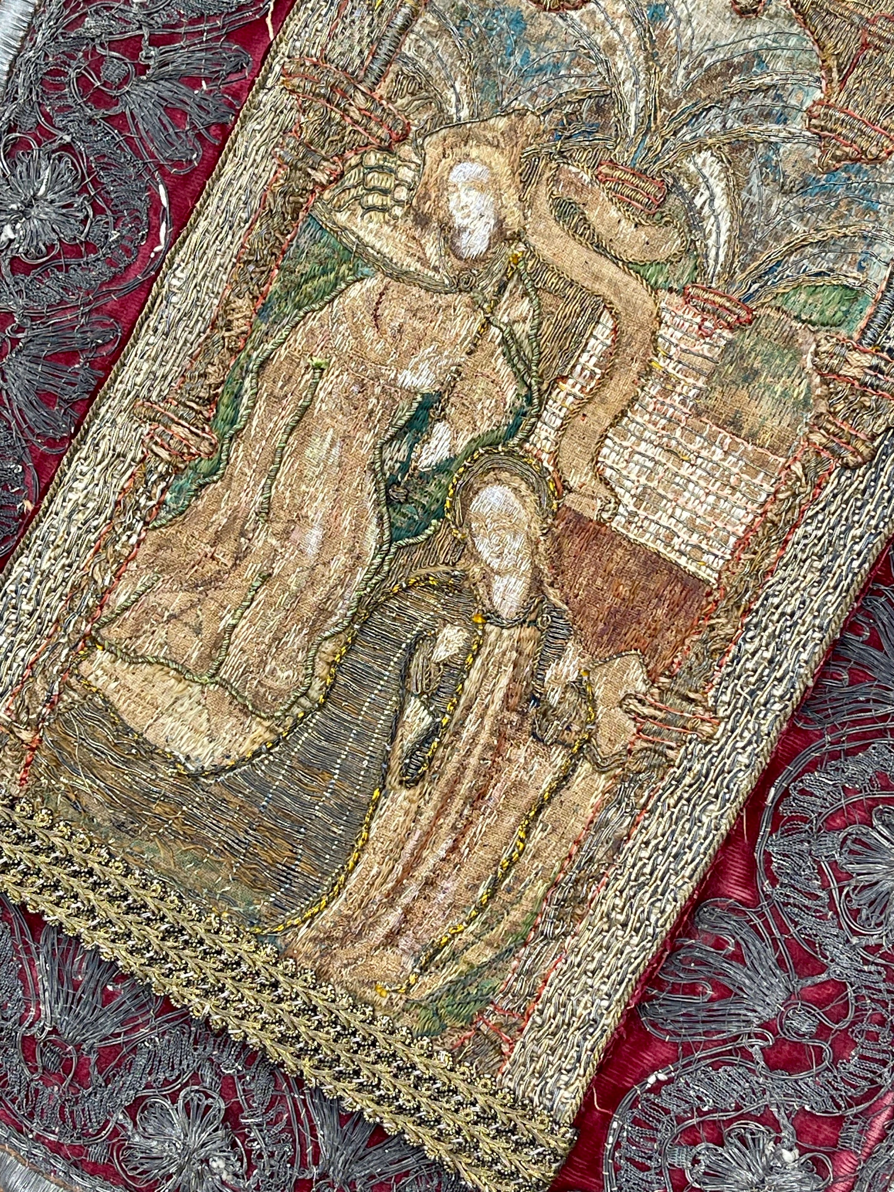 Medieval Embroidered Orphrey Panel