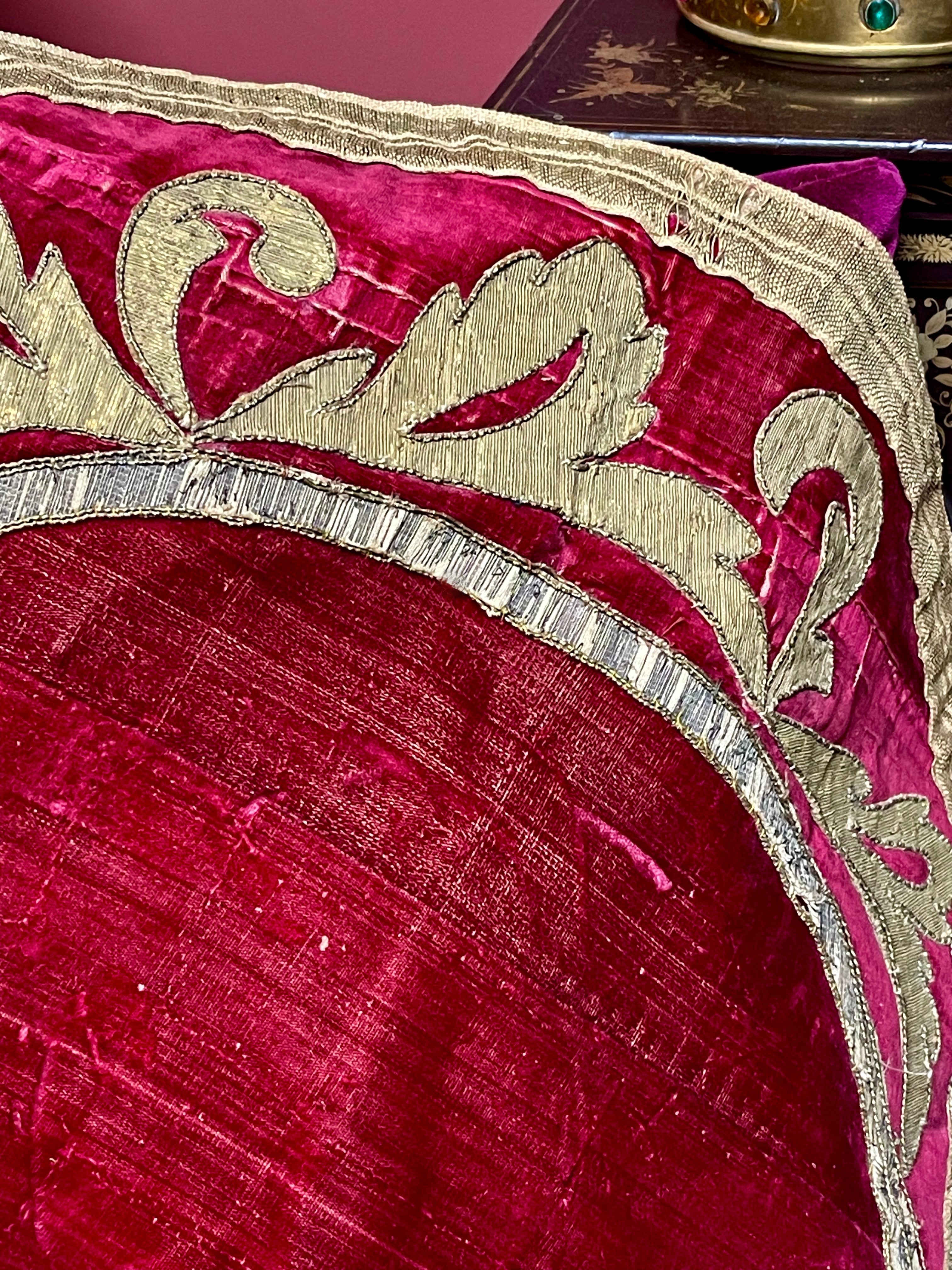 17th Century Silk Velvet Panel