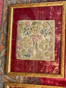 17th Century English Needlework Panels Set of 4