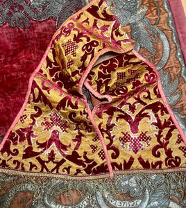 17th Century Silk Velvet Vestment Maniple