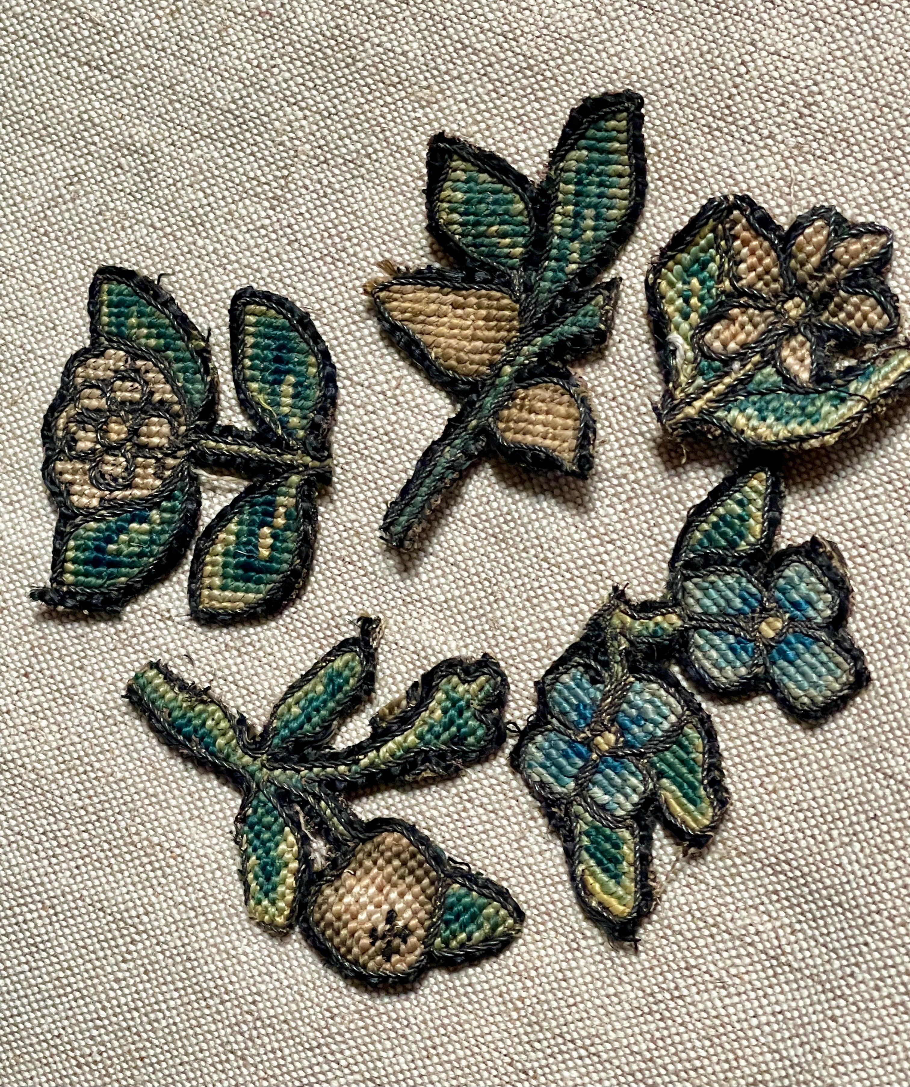 Elizabethan Needlework Slips  FIVE