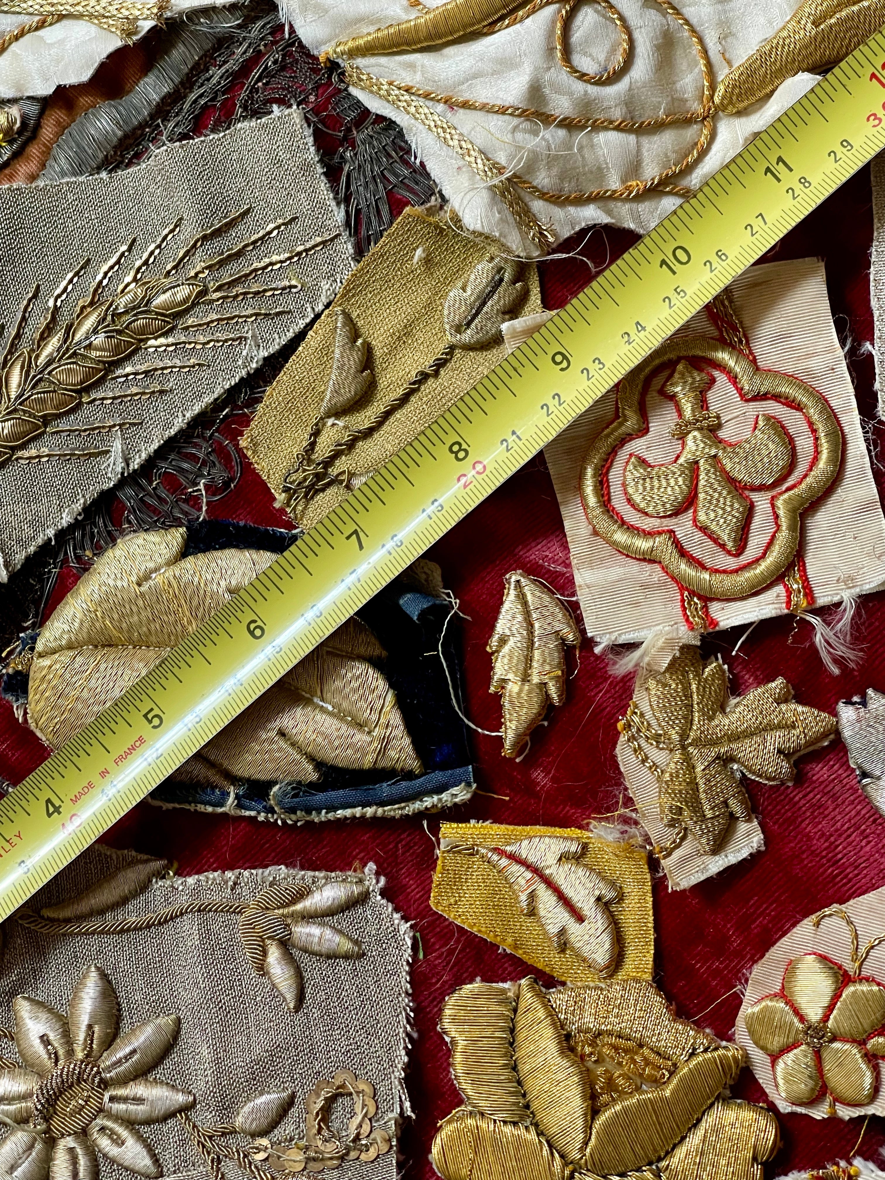 Antique Gold Silver Metallic Applique Project Group