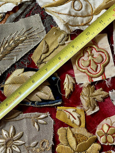 Antique Gold Silver Metallic Applique Project Group