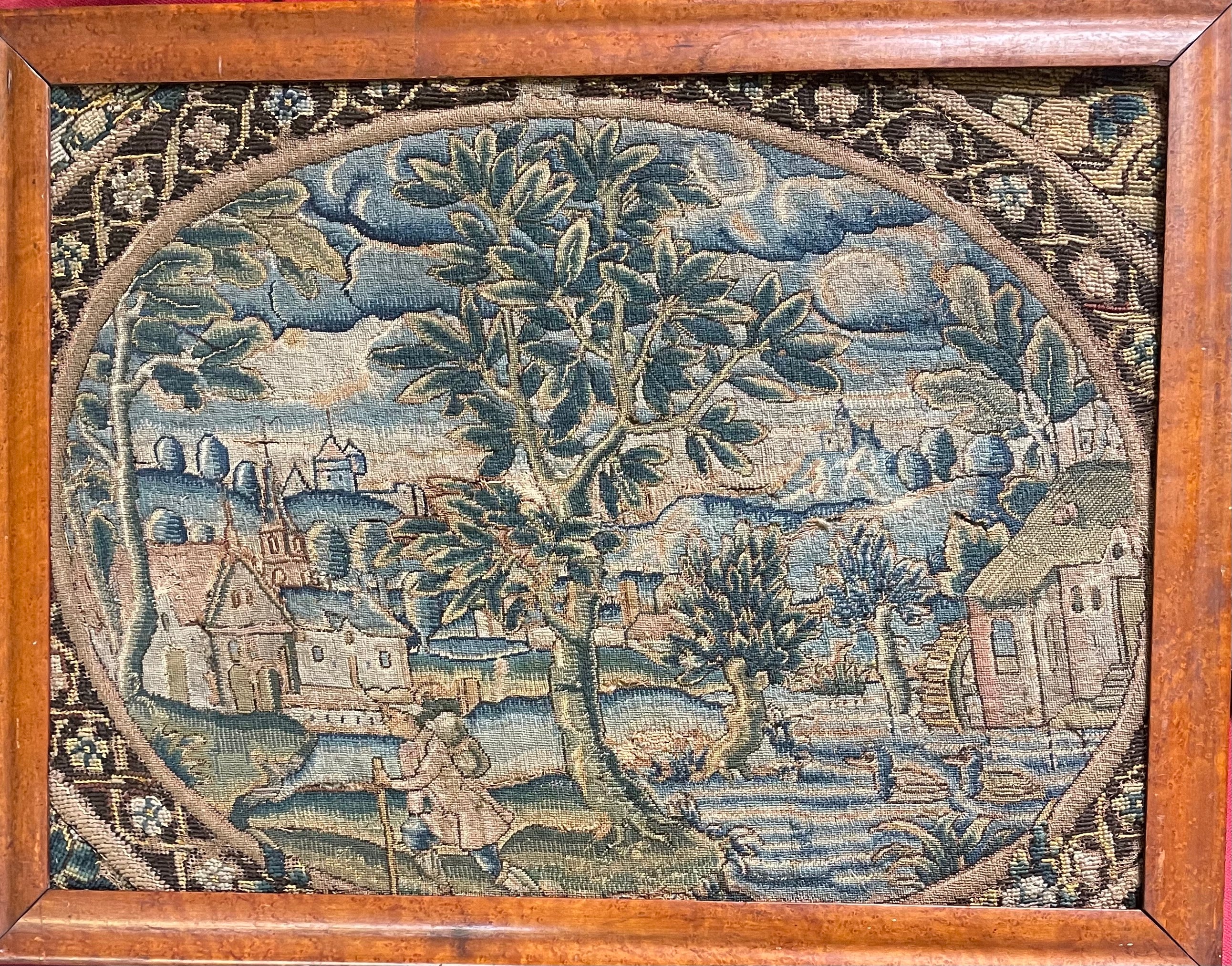 17th century needlework panel