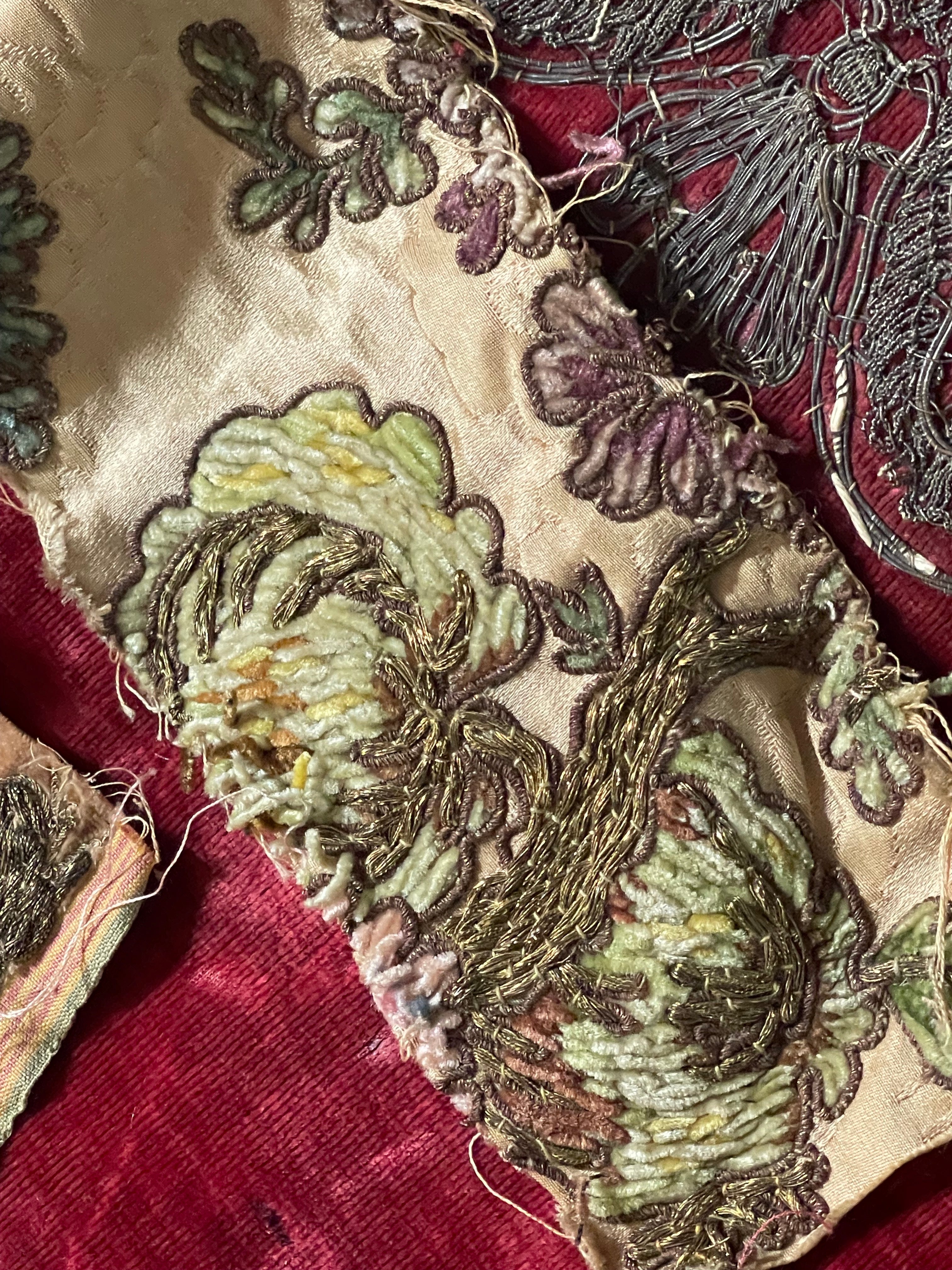 Antique Metallic Embridered Silk Velvet Project Group