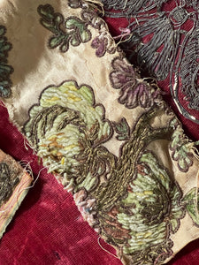 Antique Metallic Embridered Silk Velvet Project Group