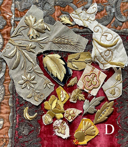 Antique Gold Silver Metallic Applique Project Group