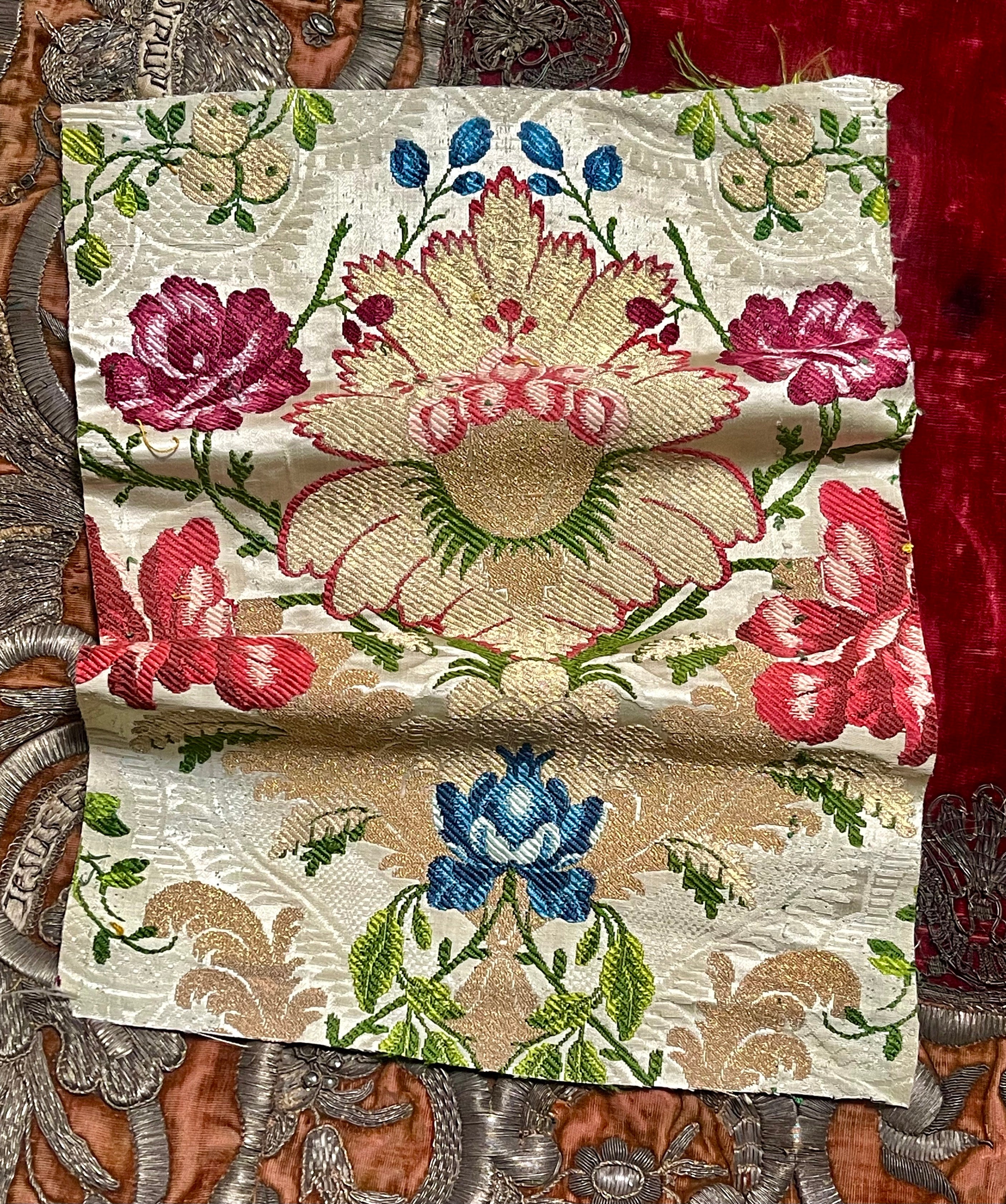 18th Century Lyon Silk Lampas