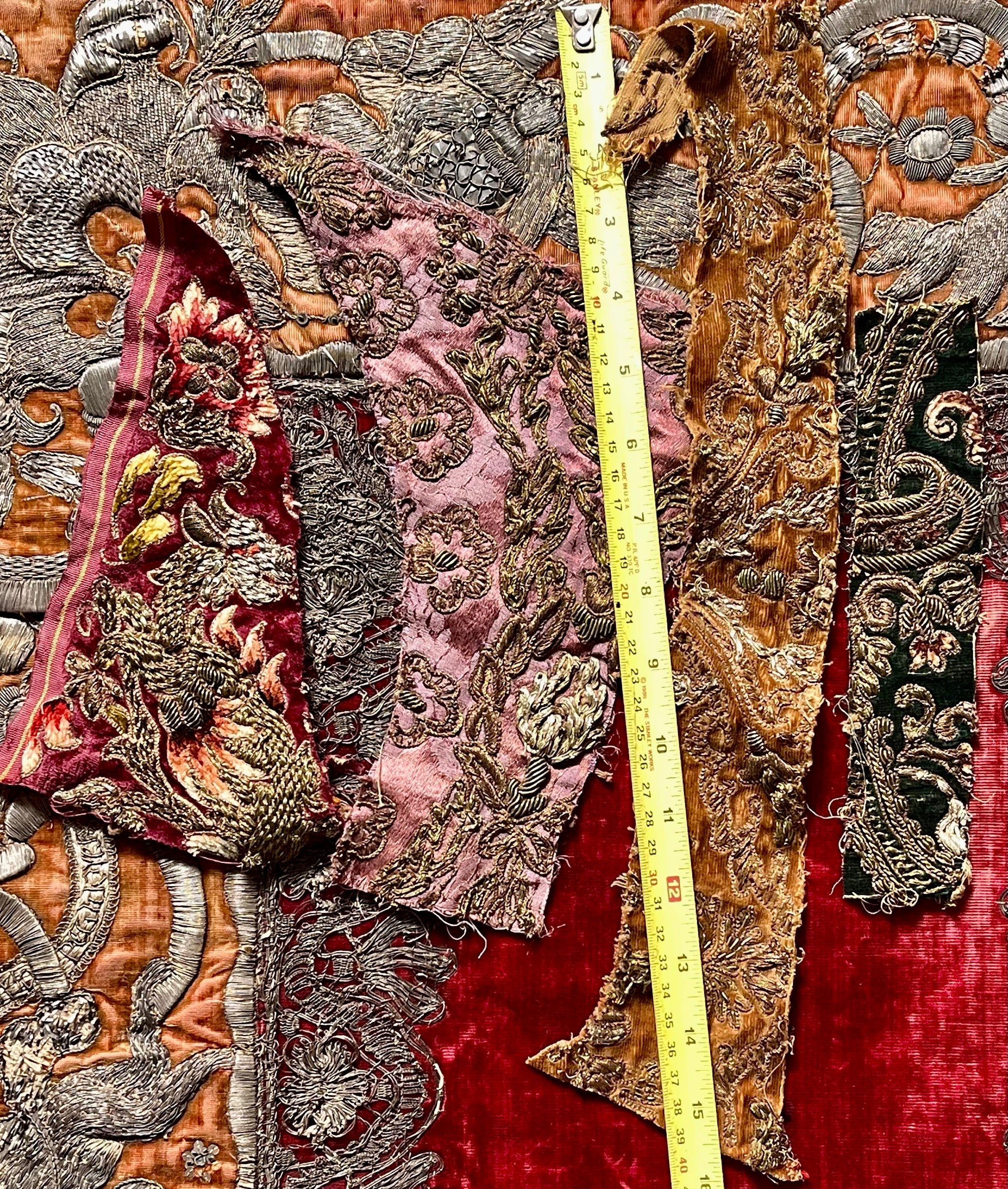 Antique Metallic Embroidered Silk and Velvet Project Group
