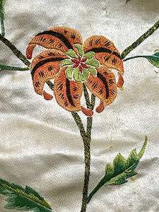 18th Century Embroidered Silk