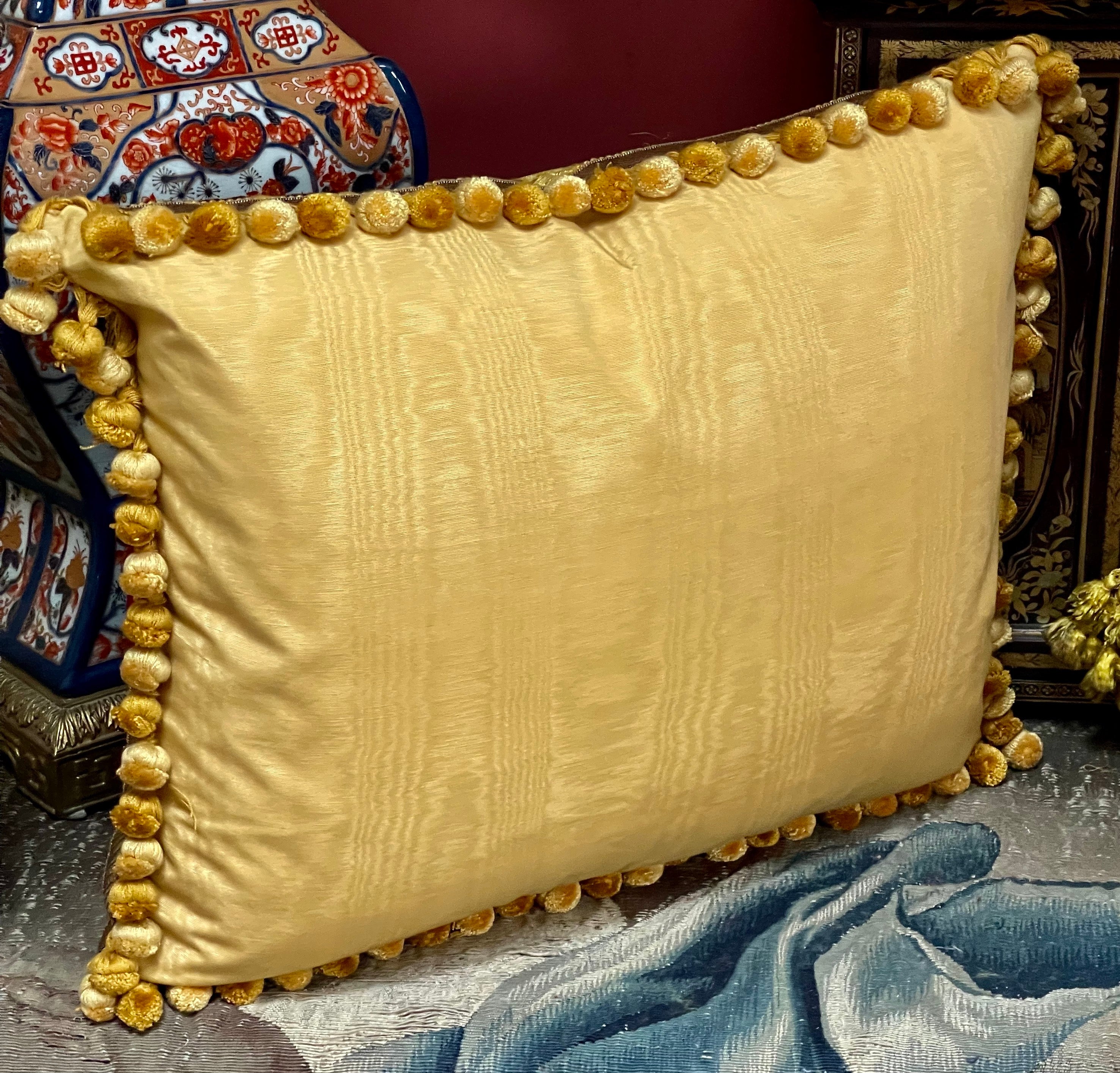 Bespoke Soprarizzo Venetian Silk  Velvet Cushion