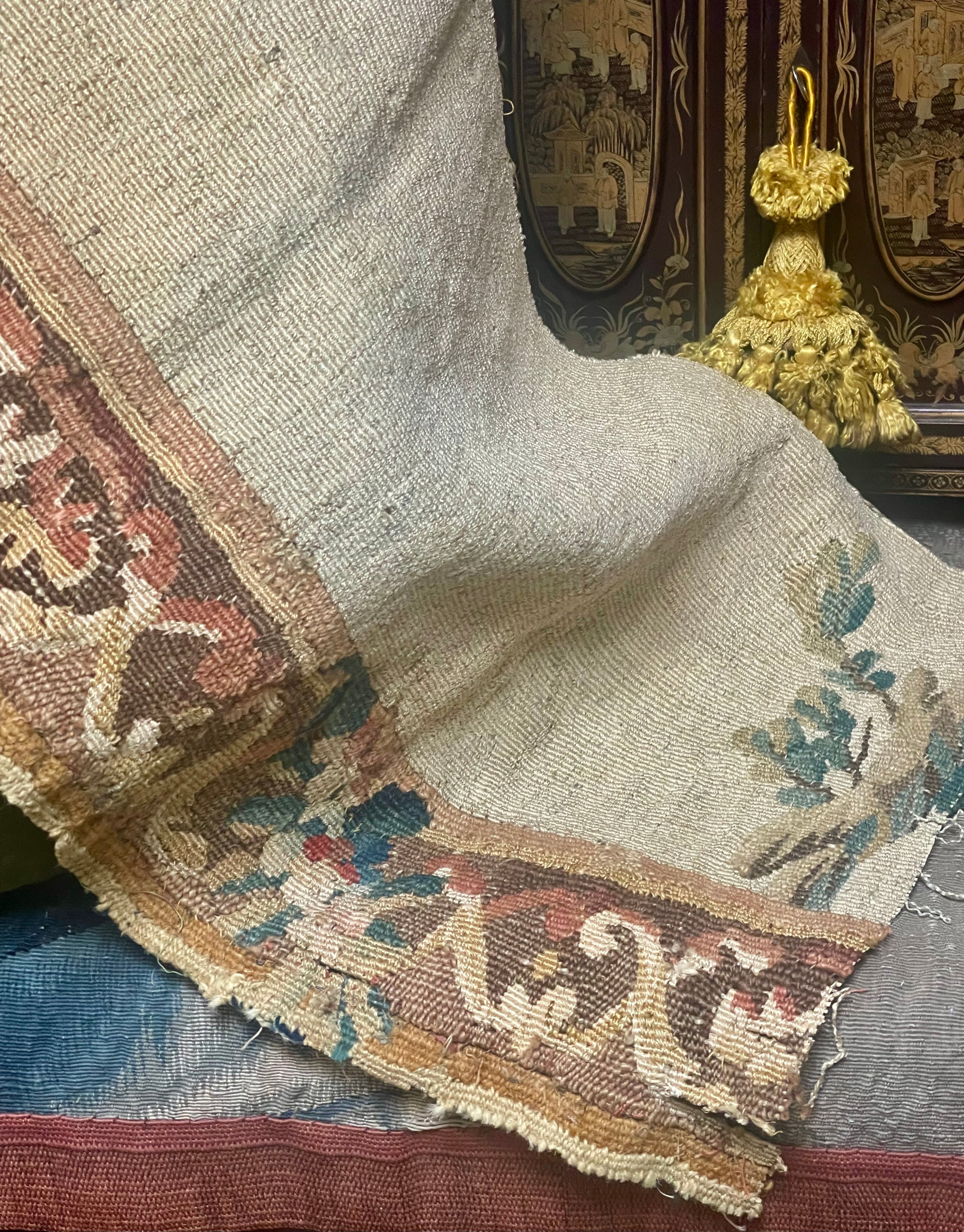 17th Century French Aubusson Tapestry Panel