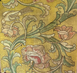 17th Century Italian Silk Floss Embroidered Panel