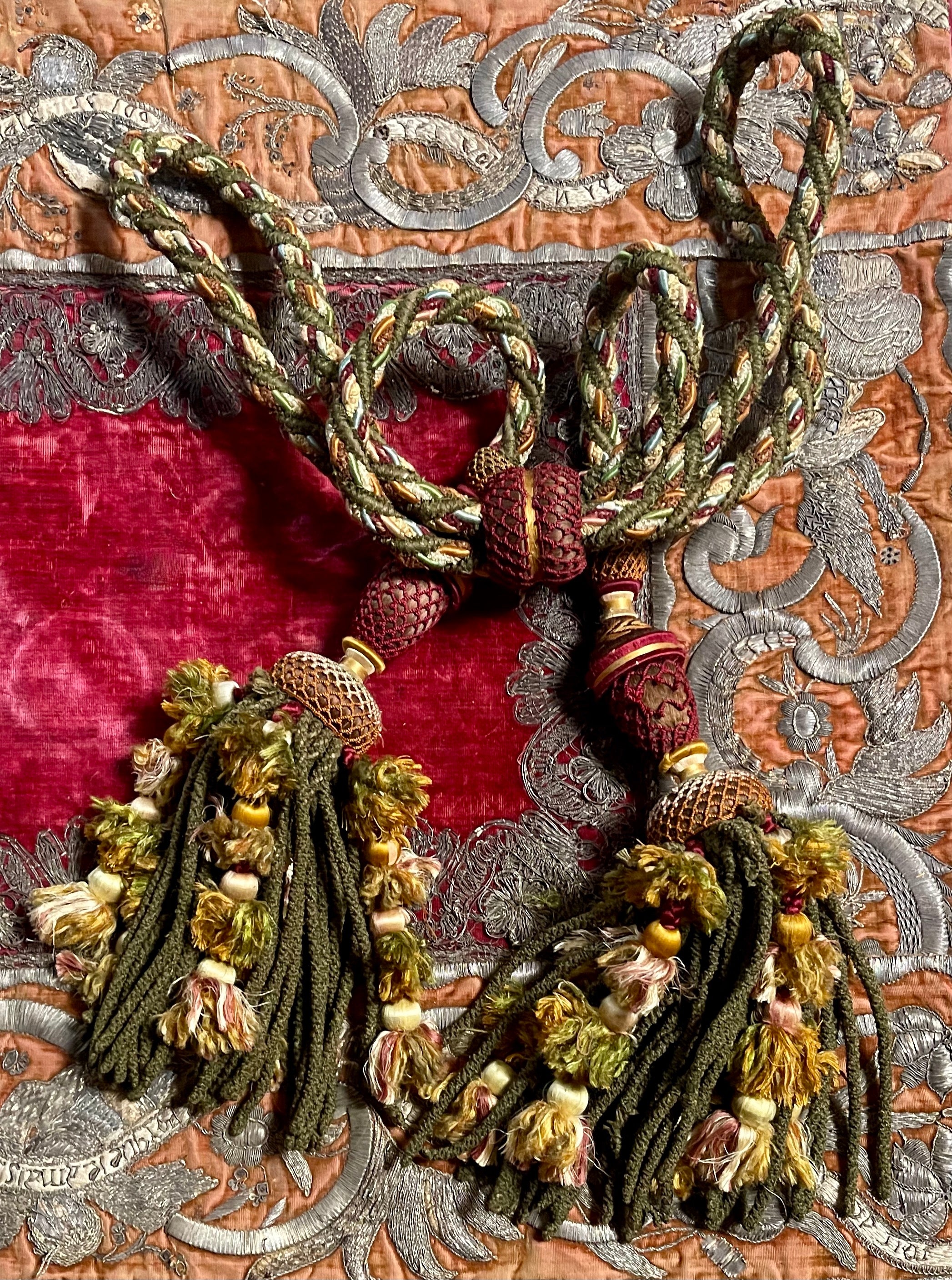 Antique French Chateau Curtain Tiebacks