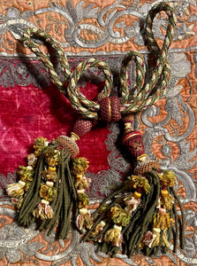 Antique French Chateau Curtain Tiebacks