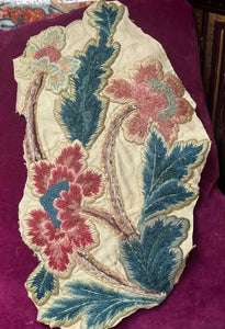 17th Century English Crewel Work Project  Panel