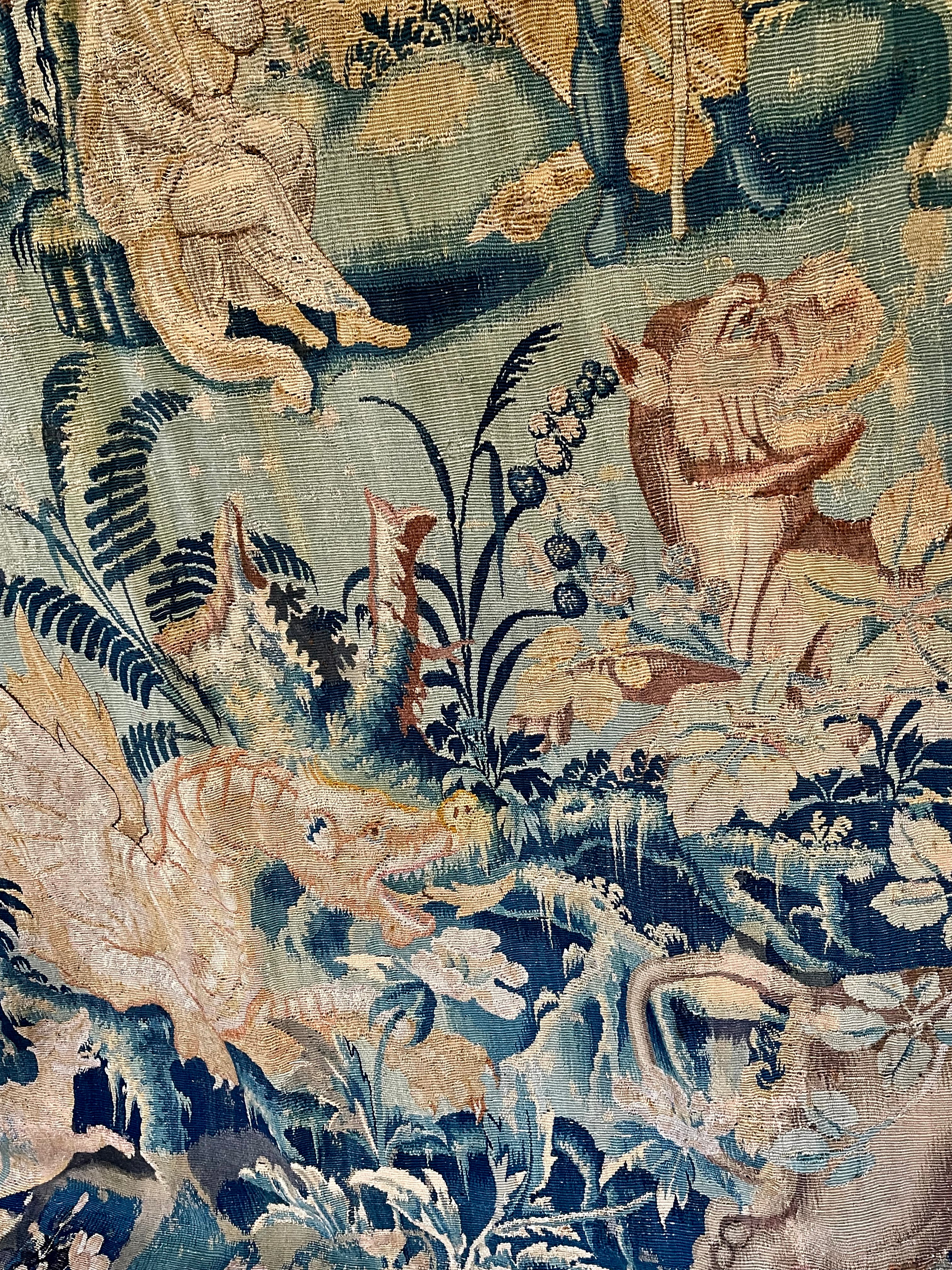 17th Century Flemish Tapestry  DRAGONS