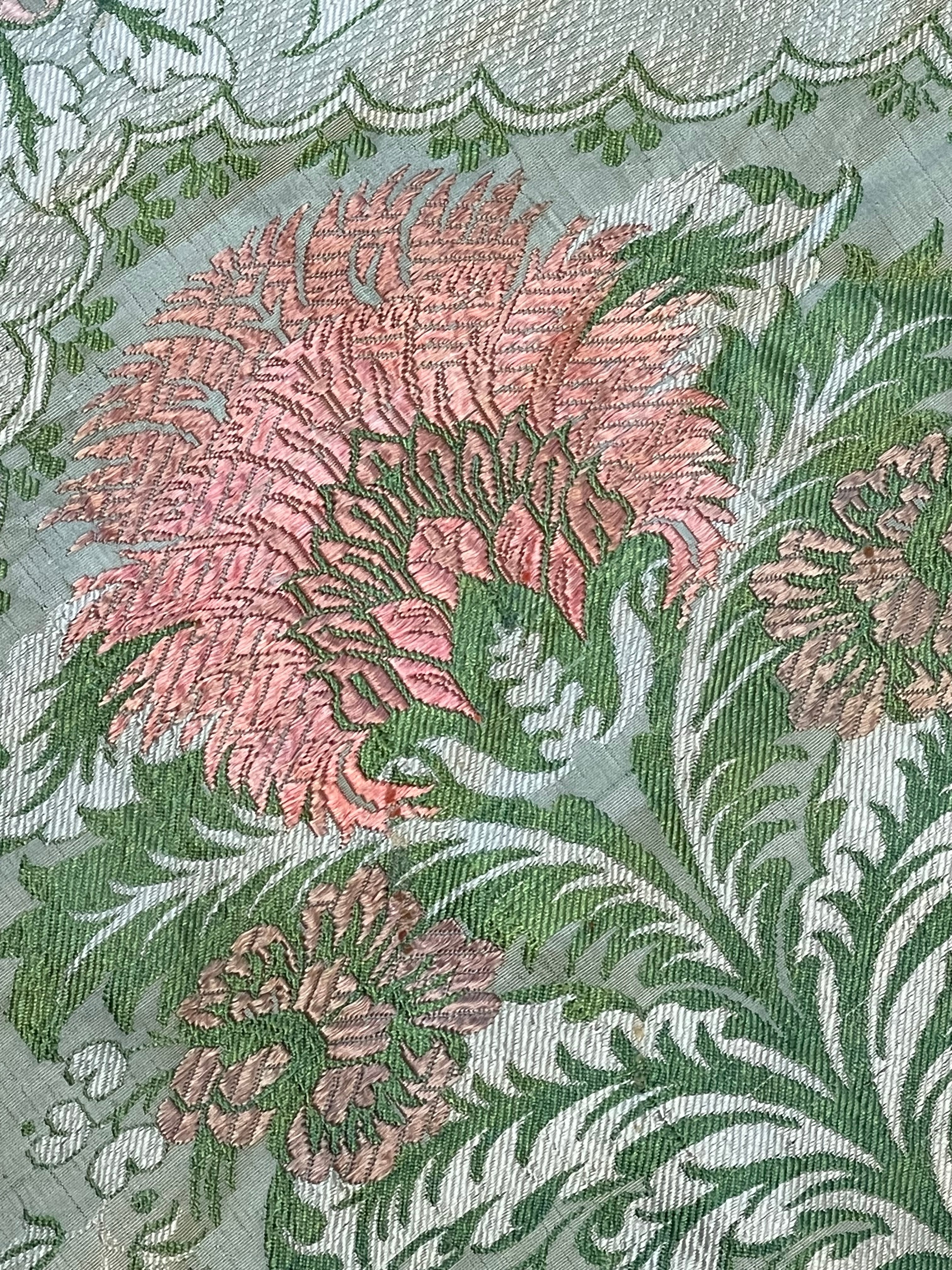 18th Century French Silk Brocade Panel