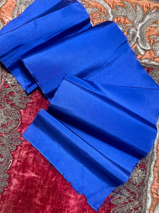 Antique Blue Silk Panel