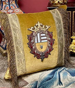 Antique Coat of Arms Pillow