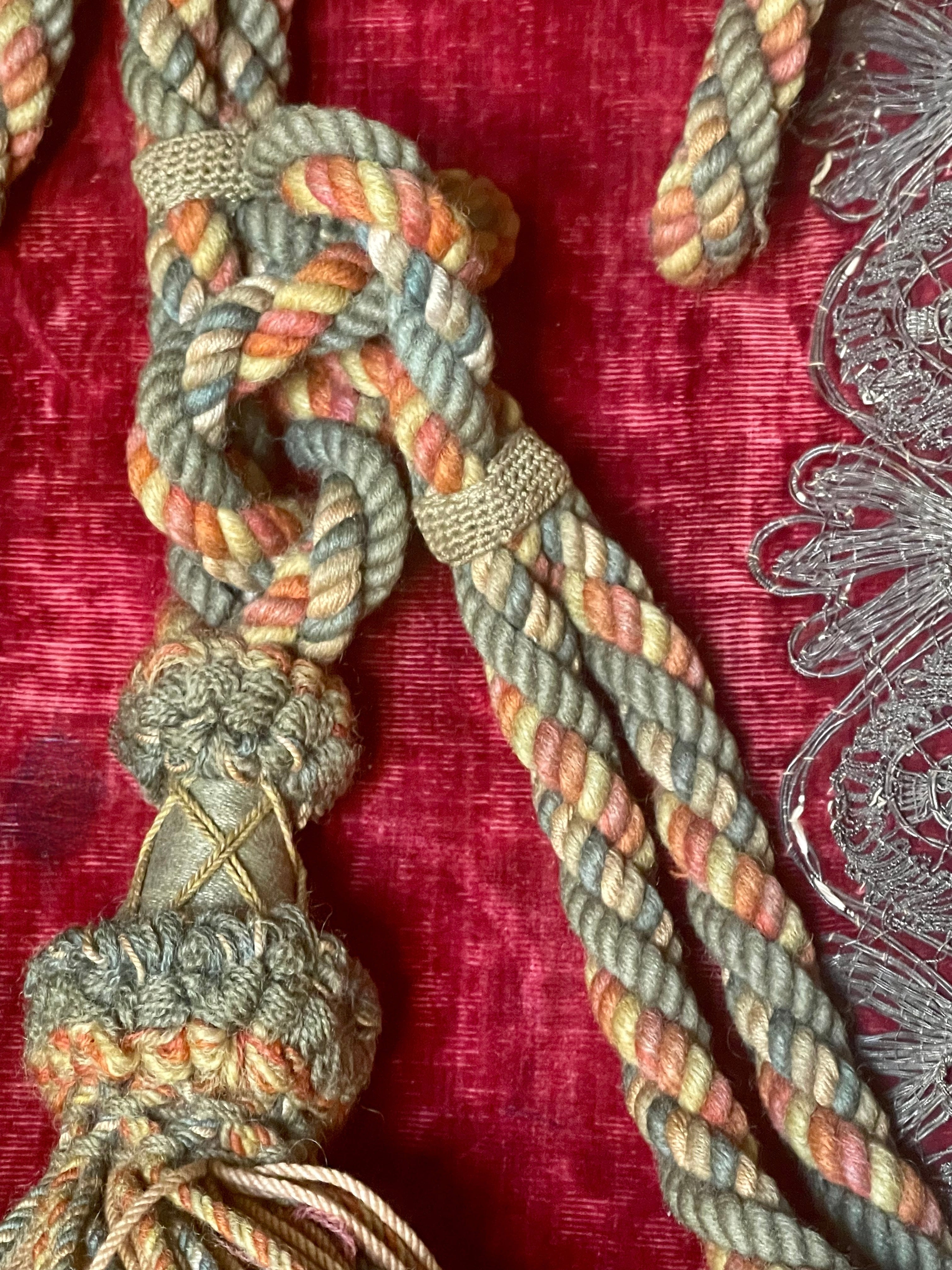 Antique Curtain Tiebacks PAIR