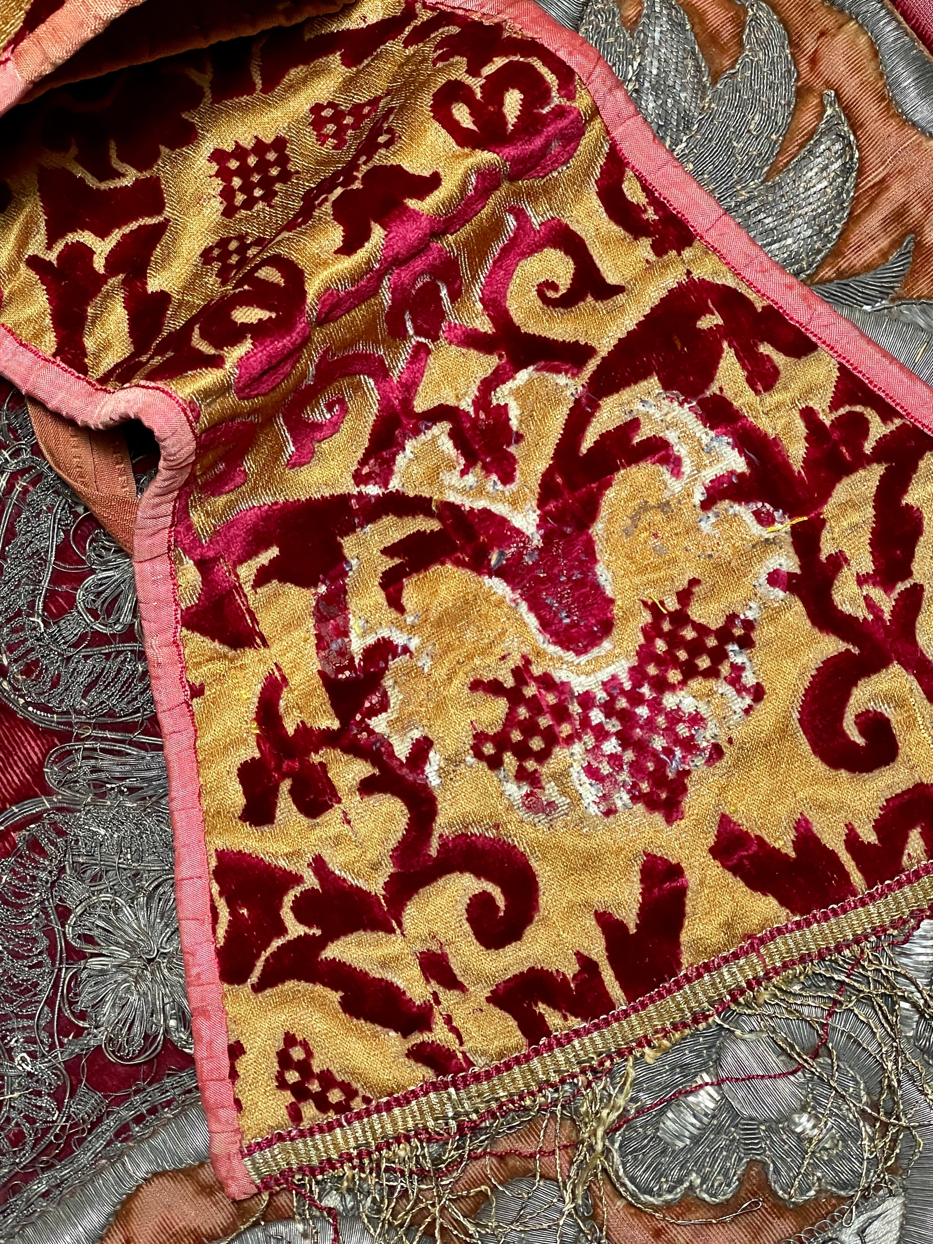 17th Century Silk Velvet Vestment Maniple