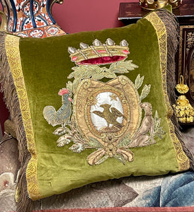 Antique Coat of Arms Pillow