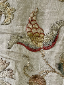 18th Century Crewelwork Tree of Life Panel