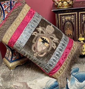 Antique Pillow Papal Coat of Arms Pope Pius XI