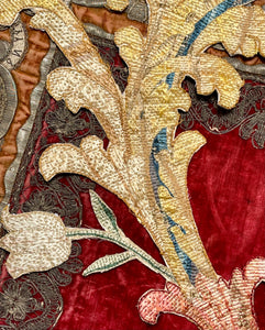 17th Century Silk Embroidered Slip