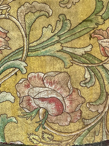 17th Century Italian Silk Floss Embroidered Panel