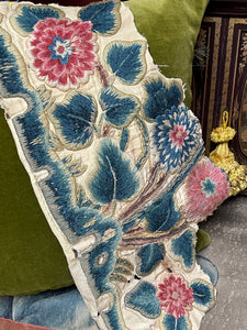 17th Century English Crewelwork Panel