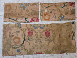 19th Century italian Silk Brocade Fragments 3