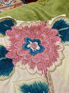 17th Century English Crewelwork Panel