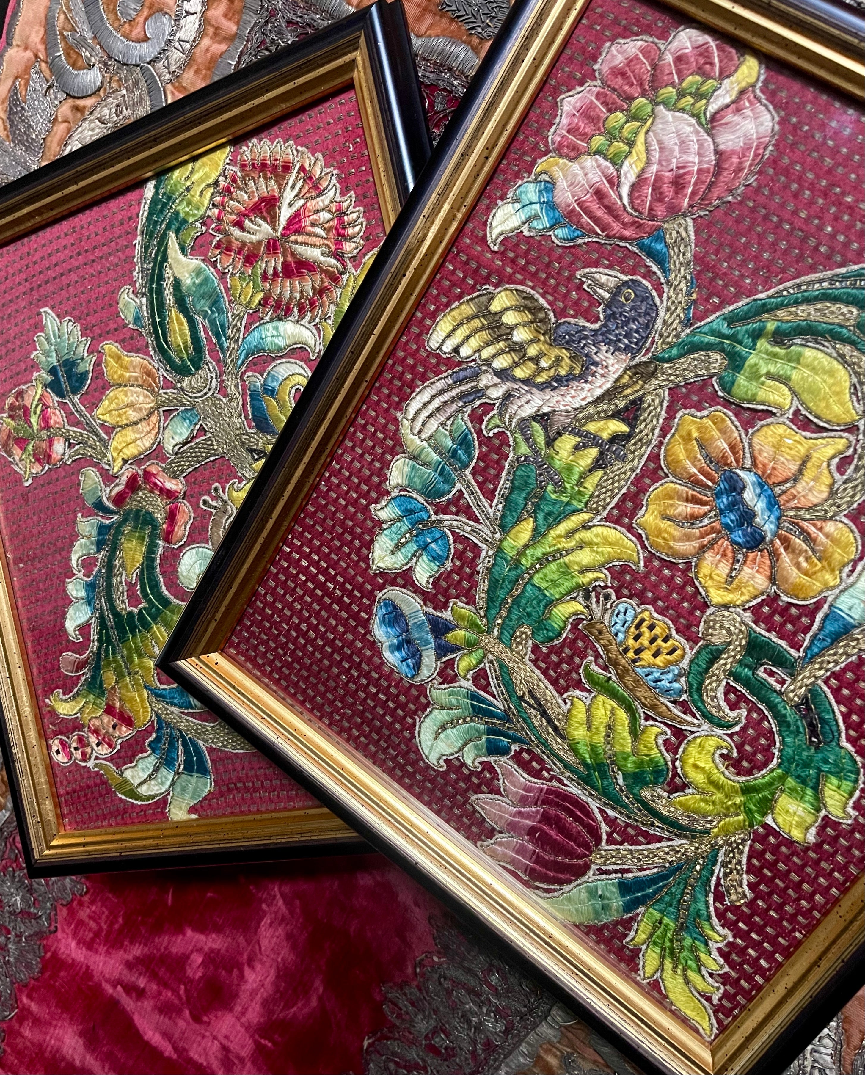 17th Century Italian Needlework Slips