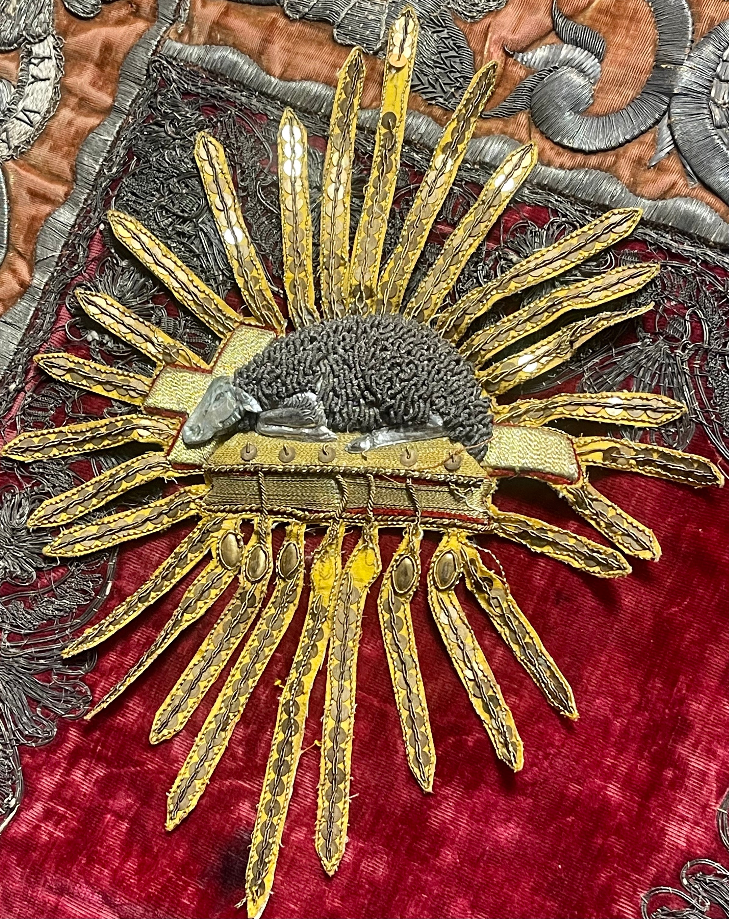 Antique Lamb of God Ecclesiastic Applique