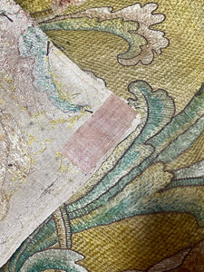17th Century Italian Silk Floss Embroidered Panel