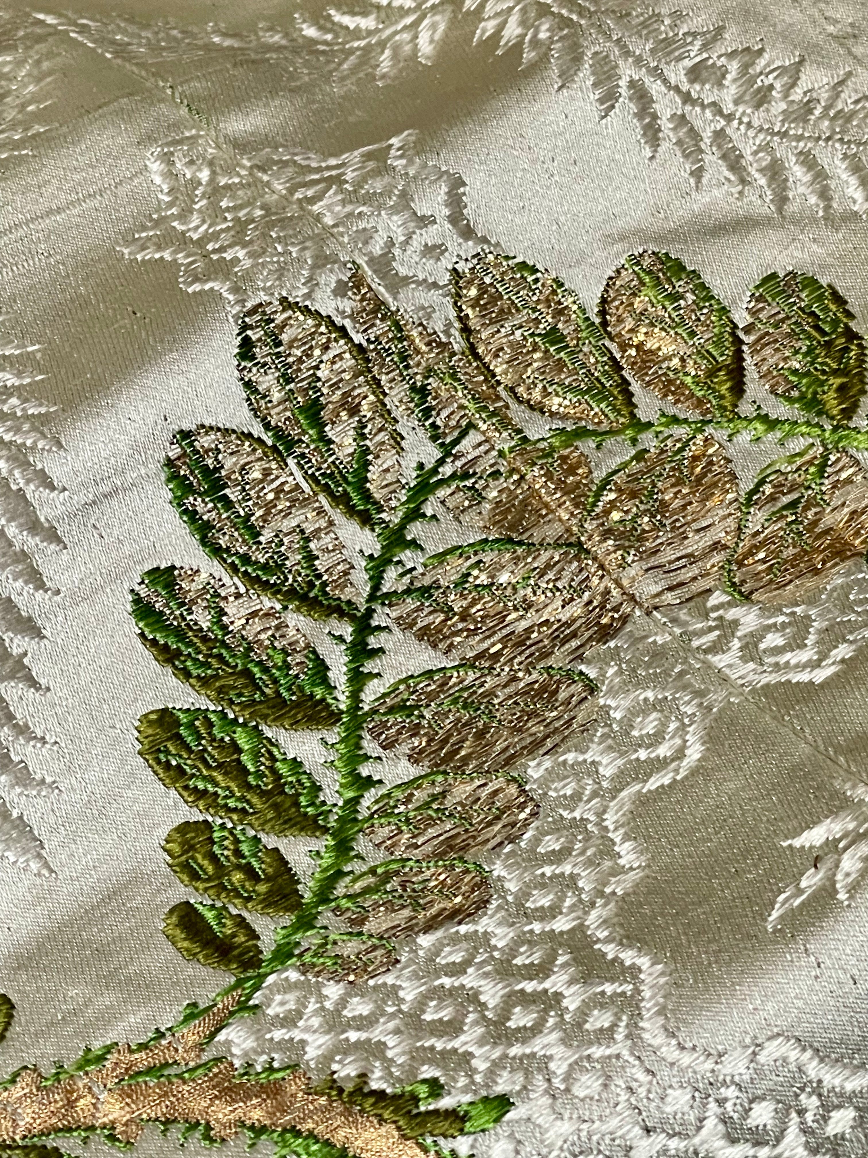 RESERVED FOR M  18th Century Silk Brocade Costume Panel