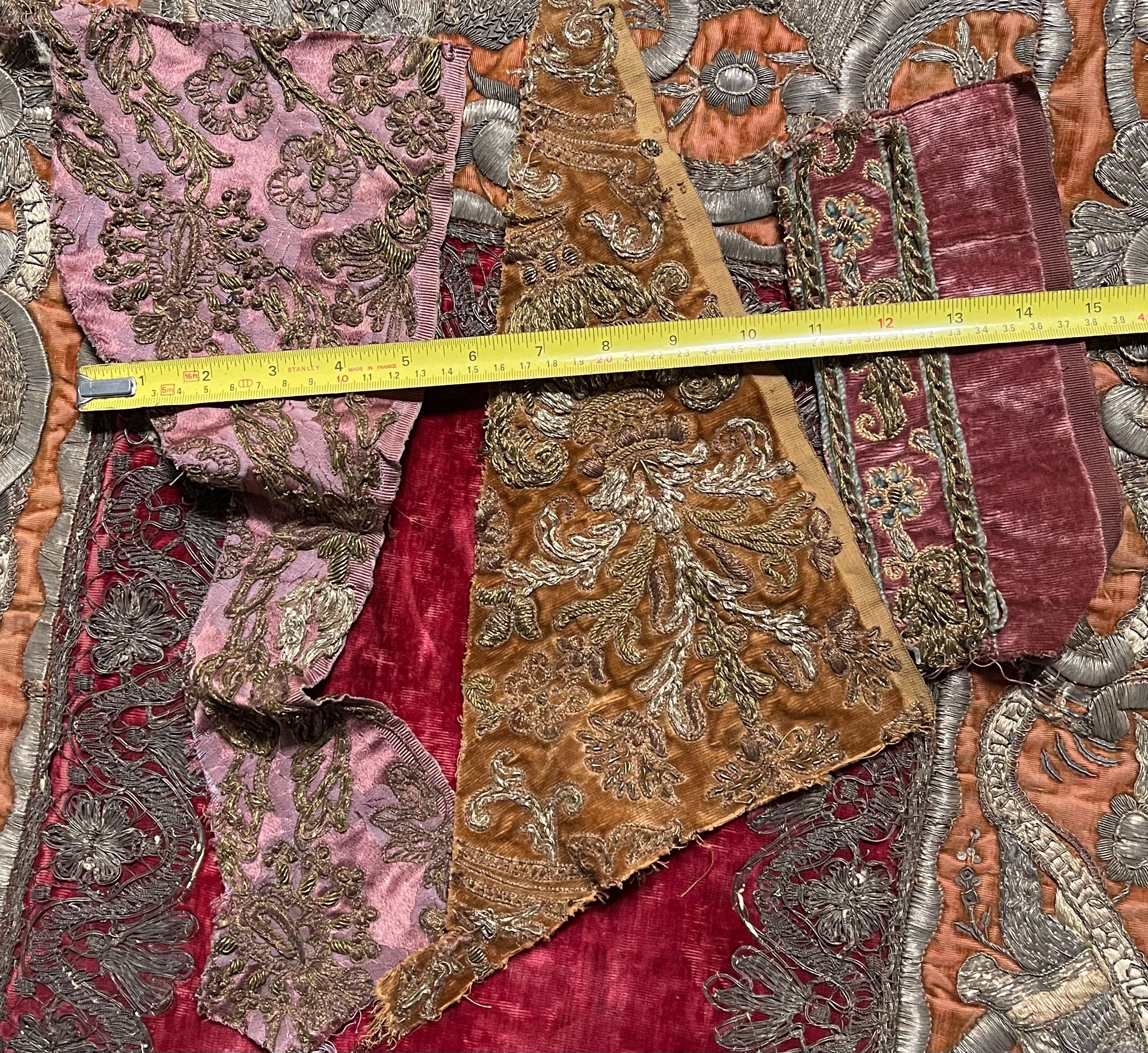 Antique Metallic Embroidered Silk and Velvet Project Group