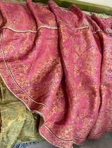 Rare Antique Cope 16th Century Silk Lampas