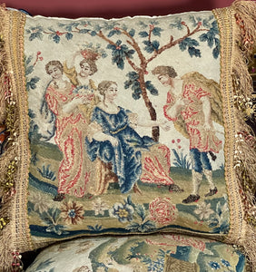 18th Century French Needlepoint Pillow