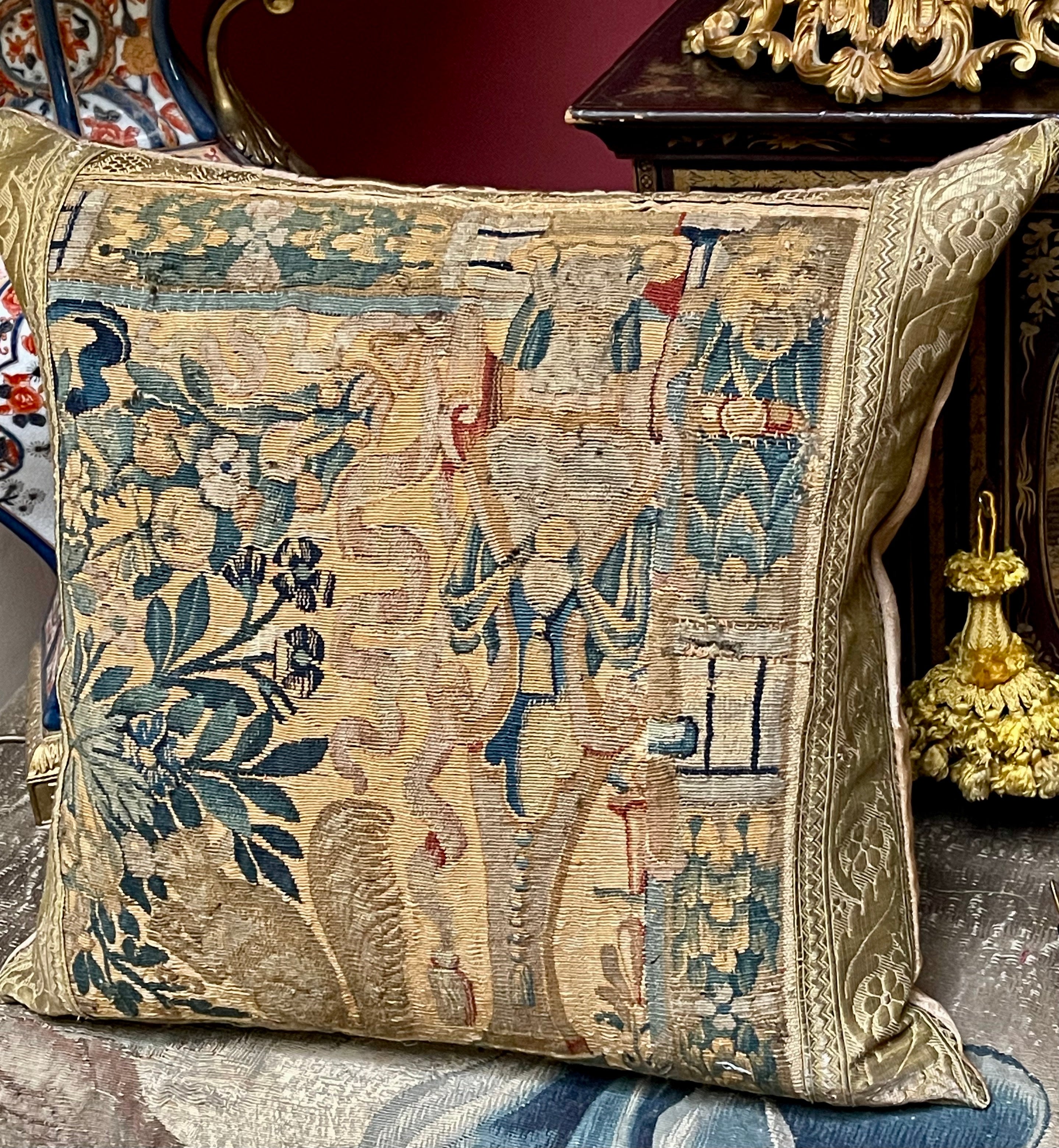 Bespoke Pillow 17th Century Flemish Tapestry