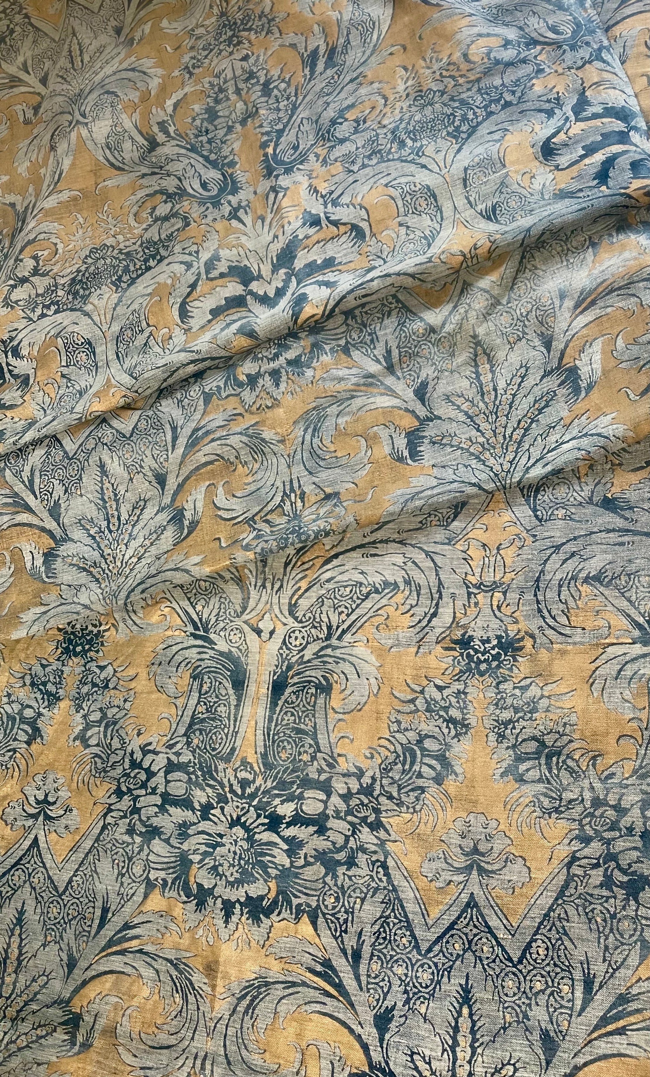 Magnificent Venetian Printed Linen