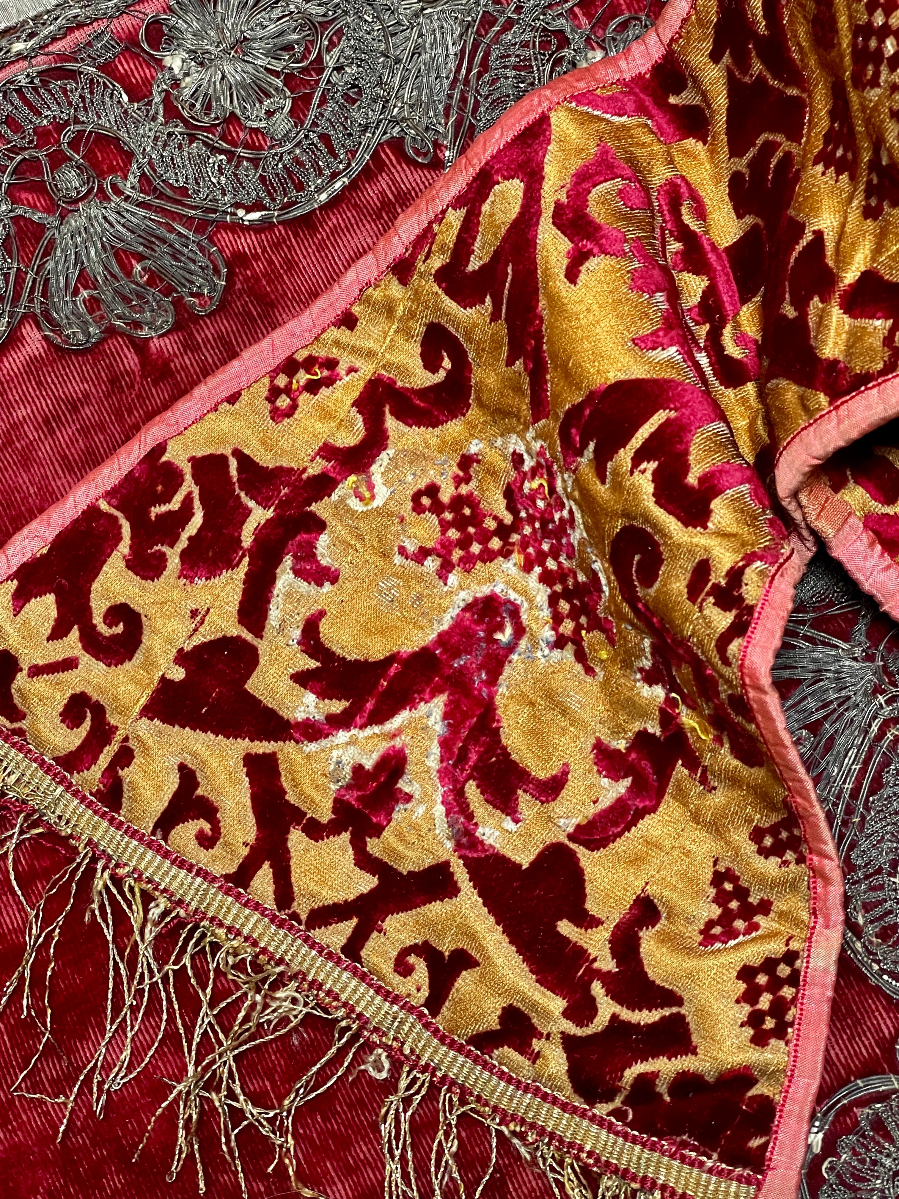 17th Century Silk Velvet Vestment Maniple